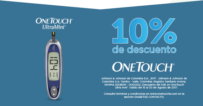 ONE TOUCH UltraMini 10% de descuento