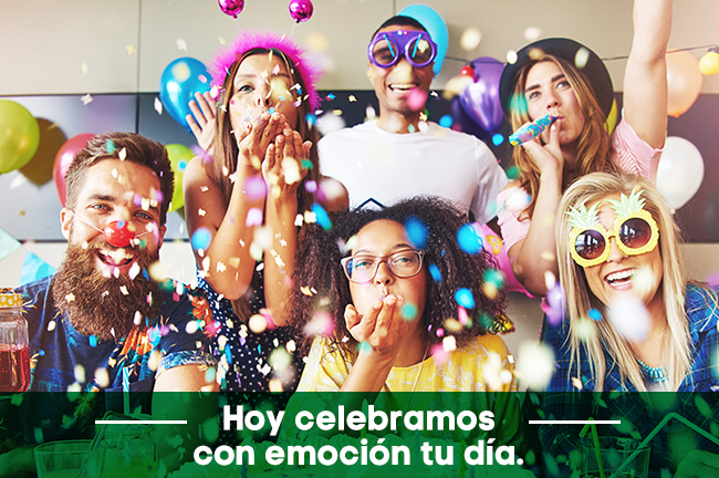 HOY CELEBRAMOS CON EMOCIÓN TU DÍA.