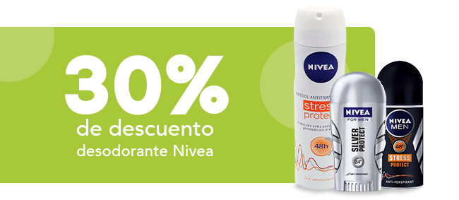 30% DE DESCUENTO E¡DESODORANTE NIVEA