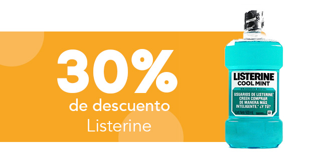 30% DE DESCUENTO LISTERINE