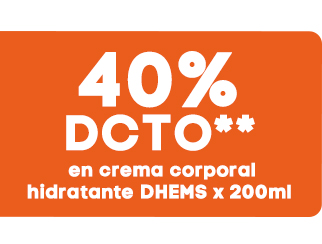 40 % DCTO*  en crema corporal hidratante DHEMS x 200ml