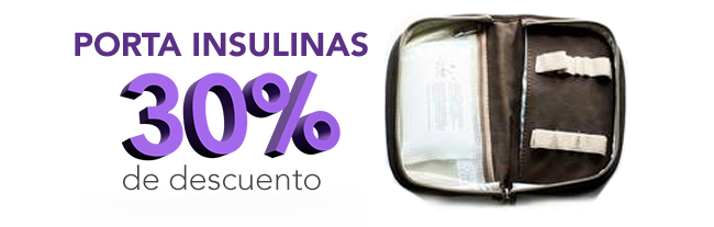 Porta insulinas, 30% de descuento