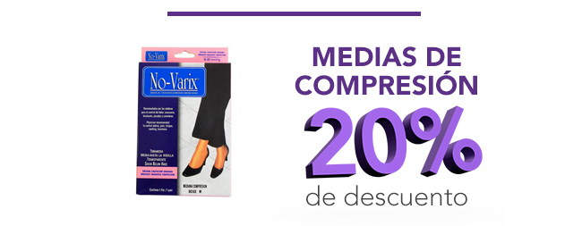 Medias de compresión, 20% de descuento