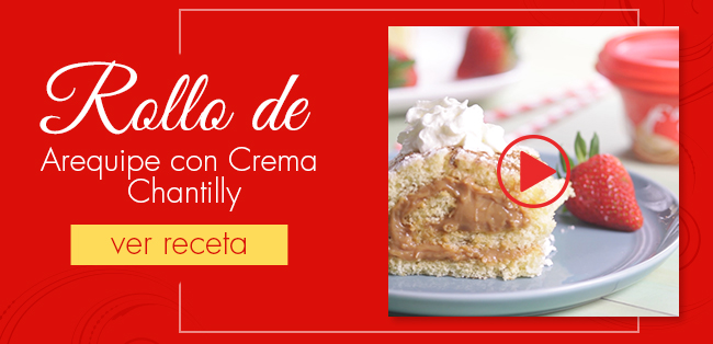 Rollo de Arequipe con Crema Chantilly