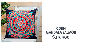 Cojín Mandala Salmón $29.900