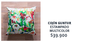 Cojín Guntur estampado multicolor $39.900