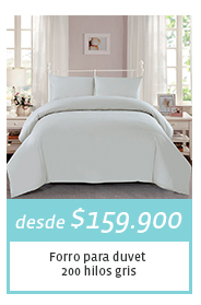 Desde $159.900 - Forro para duvet 200 hilos gris