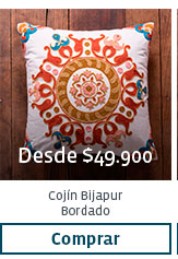 Desde $49.900
                             Cojín Bijapur
                             Bordado
                             Comprar