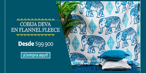 Cobija Deva en flannel fleece - Desde $99.900 - ¡Compra aquí!