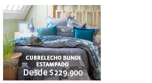 CUBRELECHO BUNDI ESTAMPADO DESDE $229.900