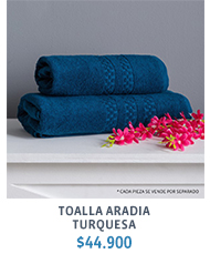 Toalla Aradia turquesa $44.900