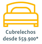 Cubrelechos desde $59.900*