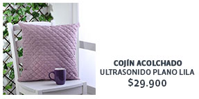 Cojín Acolchado Ultrasonido Plana Lila - 45x45 cms. - Lila Precio: $29.900