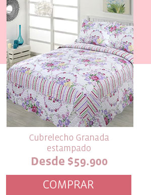 Cubrelecho Granada estampado Desde $59.900 COMPRAR