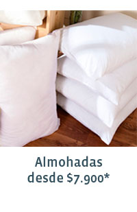 Almohadas desde $7.900*