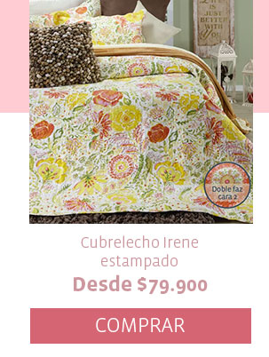 Cubrelecho Irene estampado Desde $79.900 COMPRAR