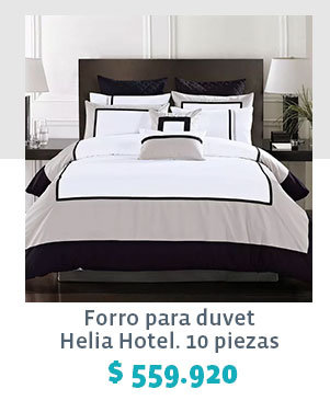 Forro para duvet Helia Hotel. 10 piezas $559.920