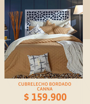 CUBRELECHO BORDADO CANNA $159.900