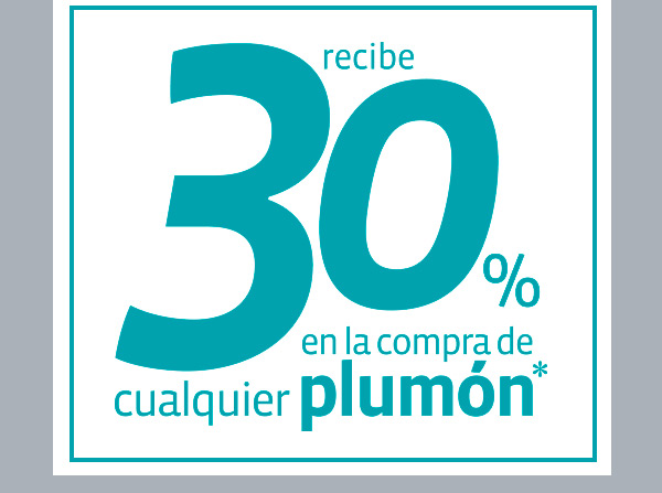 recibe 30% en la compra de cualquier plumón*