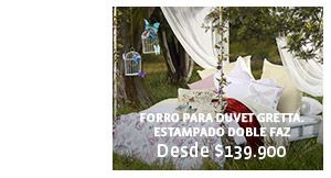 Forro para duvet gretta. Estampado doble faz. Desde $139.900