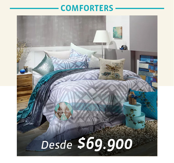 COMFORTERS DESDE $69.900