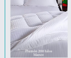 Plumón 200 hilos
blanco