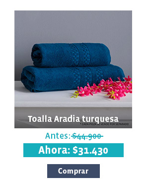 Toallas Aradia turquesa