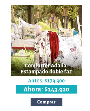 Comforter Adalia. Estampado doble faz