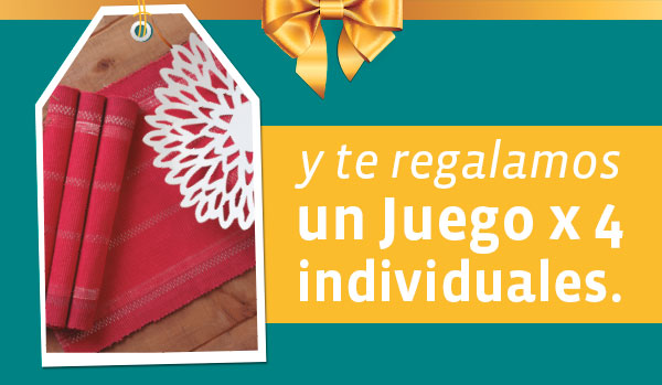 y te regalamos un Juego x 4 individuales.