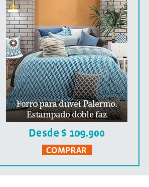 Forro para duvet Palermo Estampado doble faz