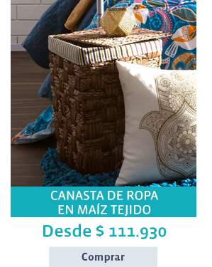 CANASTAS DE ROPA EN MAIZ TEJIDO