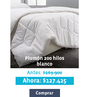 Plumón 200 hilos blanco