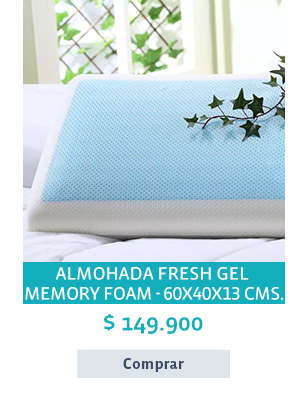 ALMOHADA FRESH GEL MEMORY FOAM - 60X40X13 CMS.