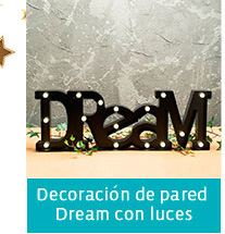 Decoración de pared Deam con luces