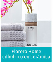 Florero Home cilíndrico en cerámica