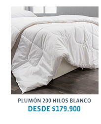 PLUMÓN 200 HILOS BLANCO DESDE $179.900