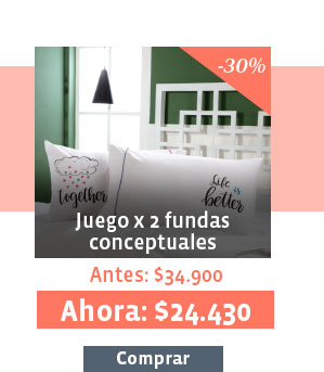 Juego x 2 fundas conceptuales