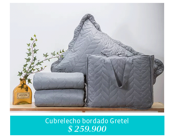 Cubrelecho bordado Gretel
$ 259.900