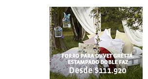 FORRO PARA DUVET GRETTA. ESTAMPADO DOBLE FAZ Desde $111.920