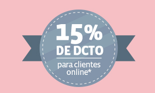 15% DE DCTO para clientes online*