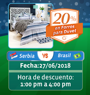 20% en forros para Duvet