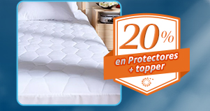 20% en Protectores + topper