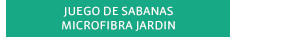 Juego de sabanas microfibra jardin