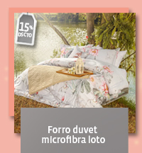 Forro para duvet microfibra loto: