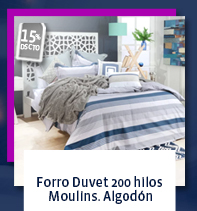 Forro Duvet 200 hilos Moulins. Algodón