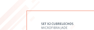 SET X2 CUBRELECHOS MICROFIBRA JADE