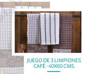 Juego de Limpiones café- 40x60 CMS.