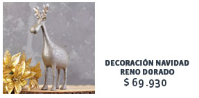 Decoracin Navidad
Reno Dorado