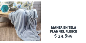 Manta en tela
flannel fleece