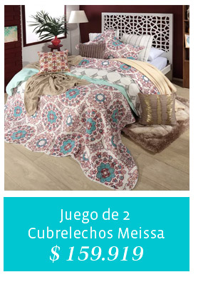 Juego de 2 
Cubrelechos Meissa